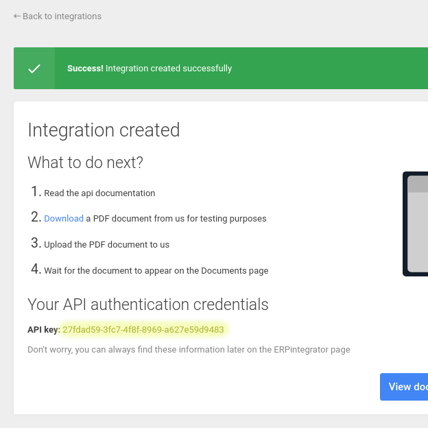 Portal integration created