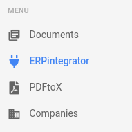 Portal navigation ERPintegrator